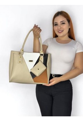 Bolso Dama Cartera Mujer Karla Chacon Olga Beige