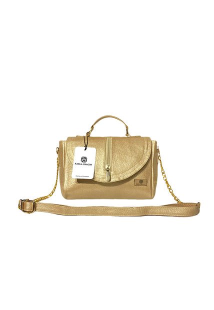 Cartera Bolso Mujer Dama Karla Chacon Zeny Dorado