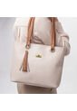 Bolso Dama Cartera Mujer Karla Chacon Gady Beige de KARLA CHACON
