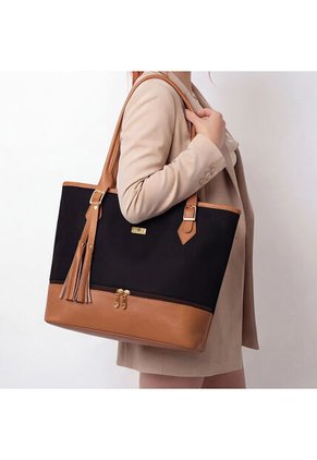 Bolso Dama Cartera Mujer Karla Chacon Asia Negro