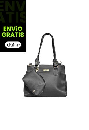 Bolso Cartera Doble Funcion Dama Mujer Karla Chacon Naza Negro