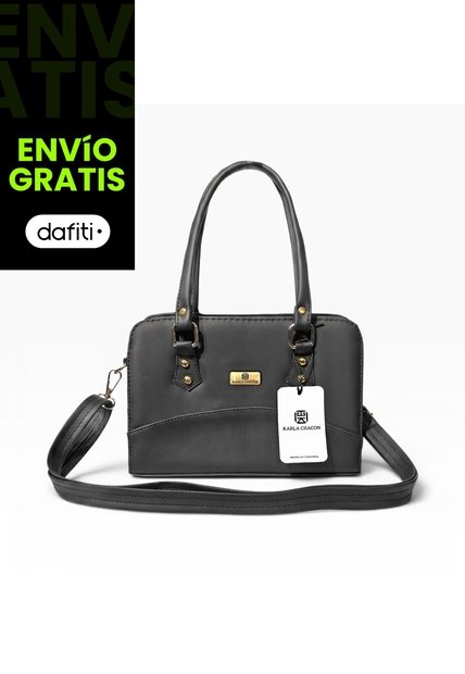 Bolso Cartera De Dama Mujer Karla Chacon June Negro