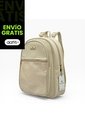 Morral Maletin Mochila Universidad Casual Mediano De Dama Mujer Karla Chacon Nely Beige de KARLA CHACON