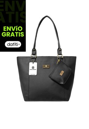 Bolso Dama Cartera Mujer Tote Grande Karla Chacon Mila Negro