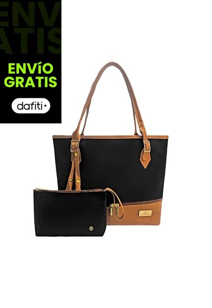 Bolso Dama Cartera Mujer Karla Chacon Asia Negro