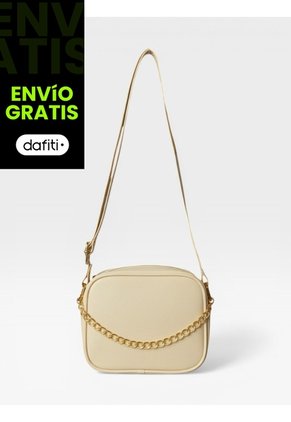 Bolso Manos Libres De Dama Mujer Karla Chacon Sade Beige