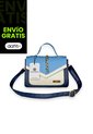 Bolso Manos Libres De Dama Mujer Karla Chacon Magy Azul de KARLA CHACON
