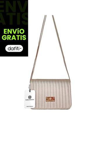 Bolso Bandolera Cartera Manos Libres Dama Mujer Karla Chacon Baru Dorado KARLA CHACON