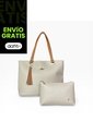 Bolso Dama Cartera Mujer Karla Chacon Gady Beige de KARLA CHACON