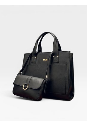 Set Dos Piezas Bolso Tote Ejecutivo + Bandolera Karla Chacon