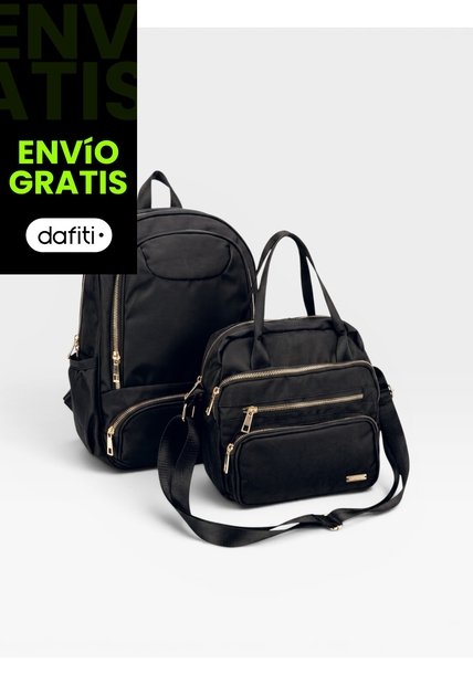 Set De Bolsos Morral + Bolso Mediano Karla Chacon