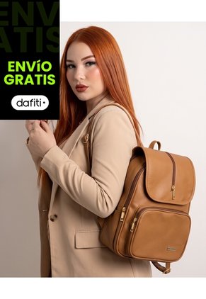 Morral Casual Doble Compartimento Con Solapa Karla Chacon