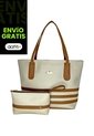 Bolso Tote Dama Cartera Grande Con Cosmetiquera Karla Chacon de KARLA CHACON