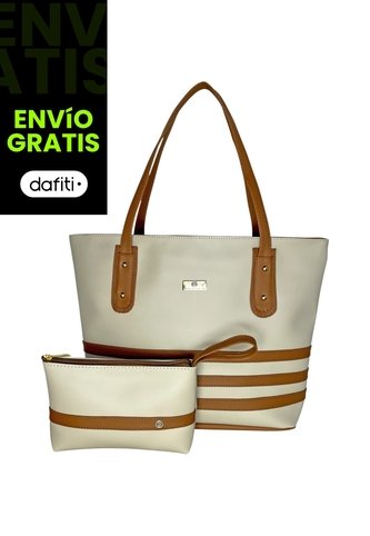 Bolso Tote Dama Cartera Grande Con Cosmetiquera Karla Chacon KARLA CHACON