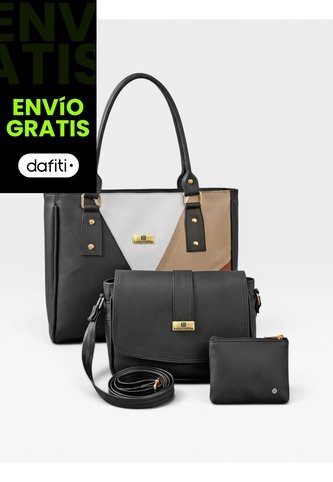 Set De Bolsos Para Mujer Bolso Tote, Bolso Manos Libres, Monedero Karla Chacon KARLA CHACON