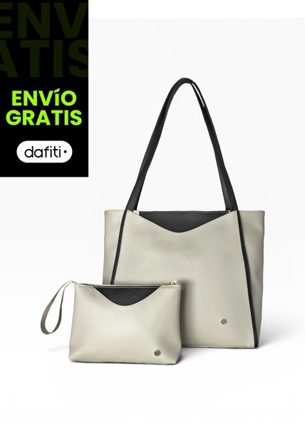 Set Bolso Dama Cartera Mujer + Accesorio Karla Chacon