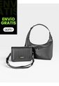 Set Dos Piezas Combo Bolso Mediano + Bandolera Manos Libres  Karla Chacon de KARLA CHACON