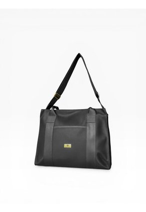 Bolso Tote Sport De Lona Para Mujer Karla Chacon Laura Negro