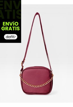 Bolso Manos Libres De Dama Mujer Karla Chacon Sade Vino