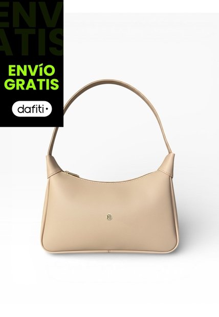 Bolso De Hombro Dama Cartera Mujer Karla Chacón Praga Beige