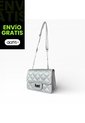 Bolso Satchel Bandolera Manos Libres De Dama Mujer Karla Chacon Sanz Plateado de KARLA CHACON