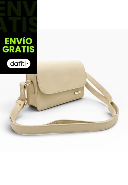 Bolso Manos Libres Casual Karla Chacon Nova Beige
