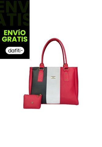 Cartera Mujer Bolso Dama Con Accesorio Karla Chacon KARLA CHACON