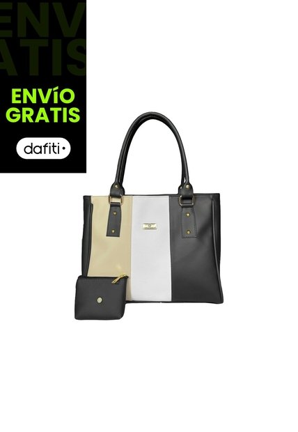 Cartera Mujer Bolso Dama Con Accesorio Karla Chacon