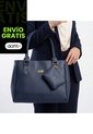 Set De Bolsos Para Mujer Bolso Tote, Bolso Manos Libres, Monedero Karla Chacon de KARLA CHACON