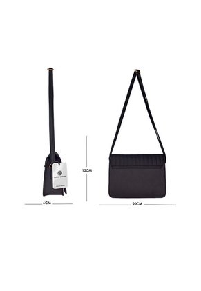 Bolso Cartera Manos Libres Dama Mujer Karla Chacon Baru Negro