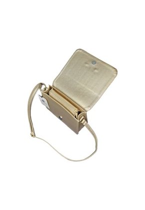 Bolso Cartera Manos Libres Dama Mujer Karla Chacon Baru Dorado