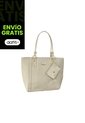 Bolso Tote Elegante Para Mujer Con Monedero Karla Chacon Mila Beige de KARLA CHACON