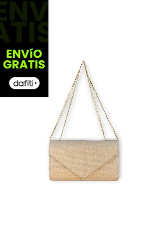 Bolso Clutch Elegante Para Fiesta Dorado Karla Chacon Maite KARLA CHACON
