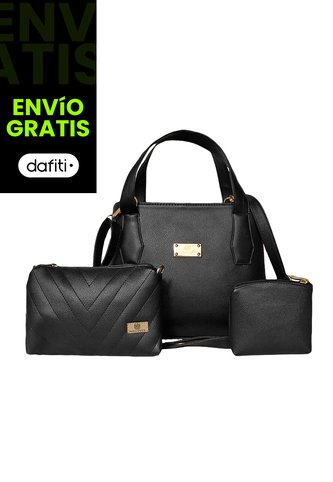 Cartera Bolso Mujer Dama Karla Chacon Fany Negro KARLA CHACON