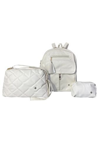 Combo Set Morral + Manos Libres + Monedero Karla Chacon  KARLA CHACON