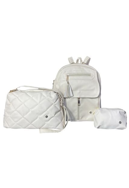 Combo Set Morral + Manos Libres + Monedero Karla Chacon 