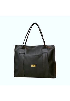 Bolso Tote Sport De Lona Para Mujer Karla Chacon Laura Negro