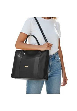 Bolso Tote Sport De Lona Para Mujer Karla Chacon Laura Negro