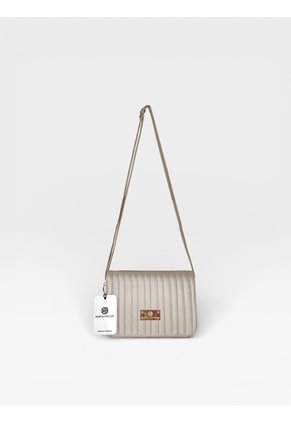 Bolso Bandolera Cartera Manos Libres Dama Mujer Karla Chacon Baru Dorado