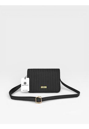 Bolso Bandolera Cartera Manos Libres Dama Mujer Karla Chacon Baru Negro