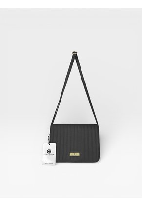 Bolso Bandolera Cartera Manos Libres Dama Mujer Karla Chacon Baru Negro