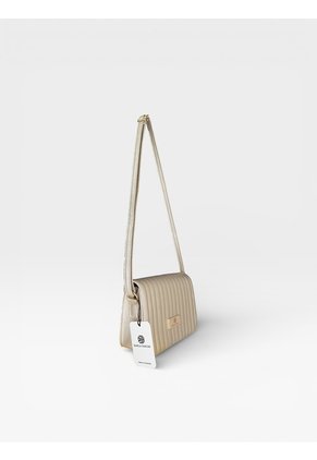Bolso Bandolera Cartera Manos Libres Dama Mujer Karla Chacon Baru Dorado