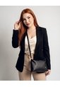 Combo De Tres Piezas Bolso Shopper Laura + Manos Libres Cuba Y Monedero Karla Chacon Negro de KARLA CHACON