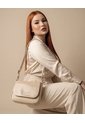 Bolso Manos Libres De Dama Mujer Karla Chacon Lara Beige de KARLA CHACON
