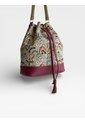 Bolso Manos Libres Bucket Dama Mujer Karla Chacon Aria Vino de KARLA CHACON