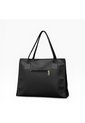 Combo De Tres Piezas Bolso Shopper Laura + Manos Libres Cuba Y Monedero Karla Chacon Negro de KARLA CHACON