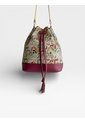 Bolso Manos Libres Bucket Dama Mujer Karla Chacon Aria Vino de KARLA CHACON