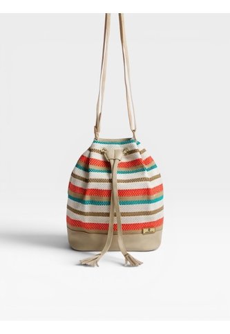 Bolso Manos Libres Bucket Dama Mujer Karla Chacon Aria Beige KARLA CHACON