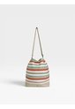 Bolso Manos Libres Bucket Dama Mujer Karla Chacon Aria Beige de KARLA CHACON