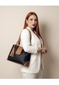 Bolso De Hombro Cartera Dama Con Monedero Luna Negro de KARLA CHACON